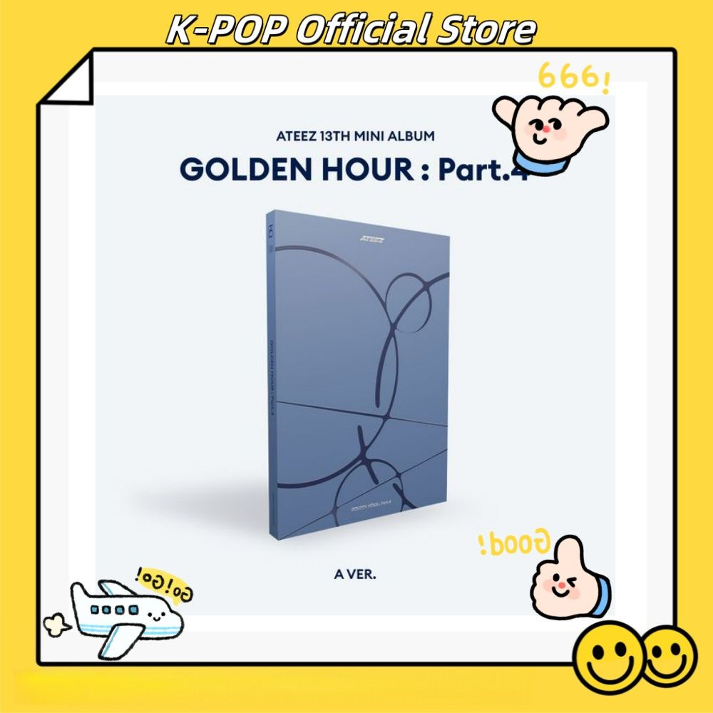 ATEEZ – 13TH MINI ALBUM GOLDEN HOUR : PART 4 [Z VERSION] – CD Original Con Photobook, Póster Y Sorpresas, Cuenta Para Hanteo Y Gaon