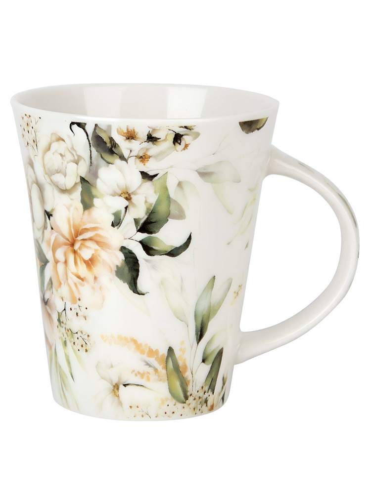 Кружка Nouvelle Home Floristry из фарфора с цветочным рисунком, 370 мл #1