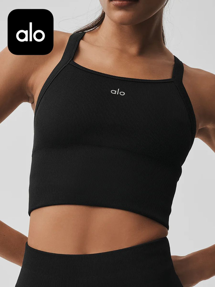 Топ Alo Yoga Seamless Ribbed Favorite Bra Tank #1
