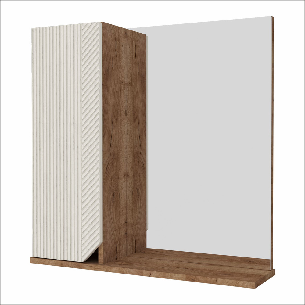 AVK Furniture Зеркало-шкаф, 1дверь+зеркало Аида, 70х17.5х70 см #1