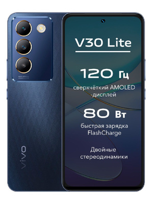 Vivo Смартфон V30 lite 8/256 ГБ, черный