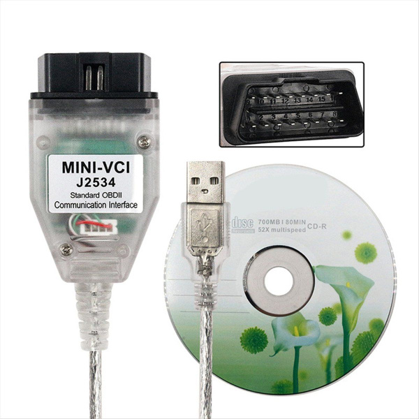 MINI VCI для TIS Techstream V18.00.008 Mini Vci FT232RL Chip J2534 OBD2 ...