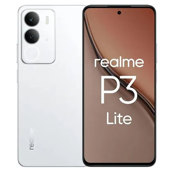 Смартфон realme REALME P3 Lite RMX5300 256 ГБ 8 ГБ Белый 6.8 IPS