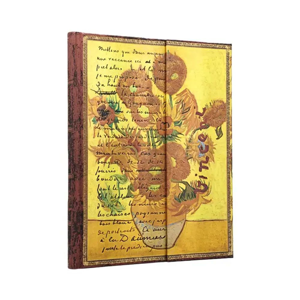 Paperblanks Блокнот Van Gogh Sunflowers Embellished Manuscripts твёрдая обложка 18x23 см линованный 144 страницы Pb1518