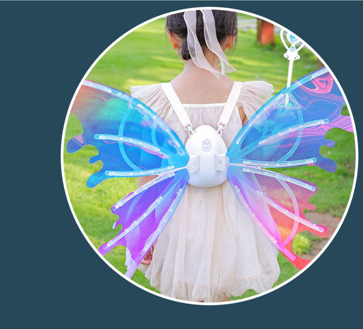 Крылья бабочки светящиеся для праздника / Костюм феи электрический ...