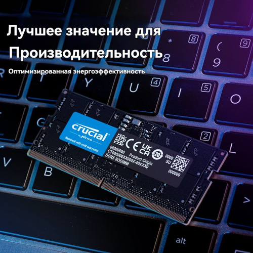 Модуль оперативной памяти Crucial 32 ГБ DDR5 PC44800 5600 MHz CL
