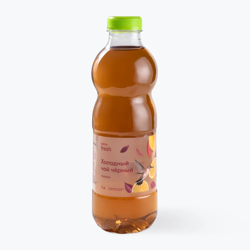 Холодный чай черный Лимон 1 л, Ozon fresh, 1 л