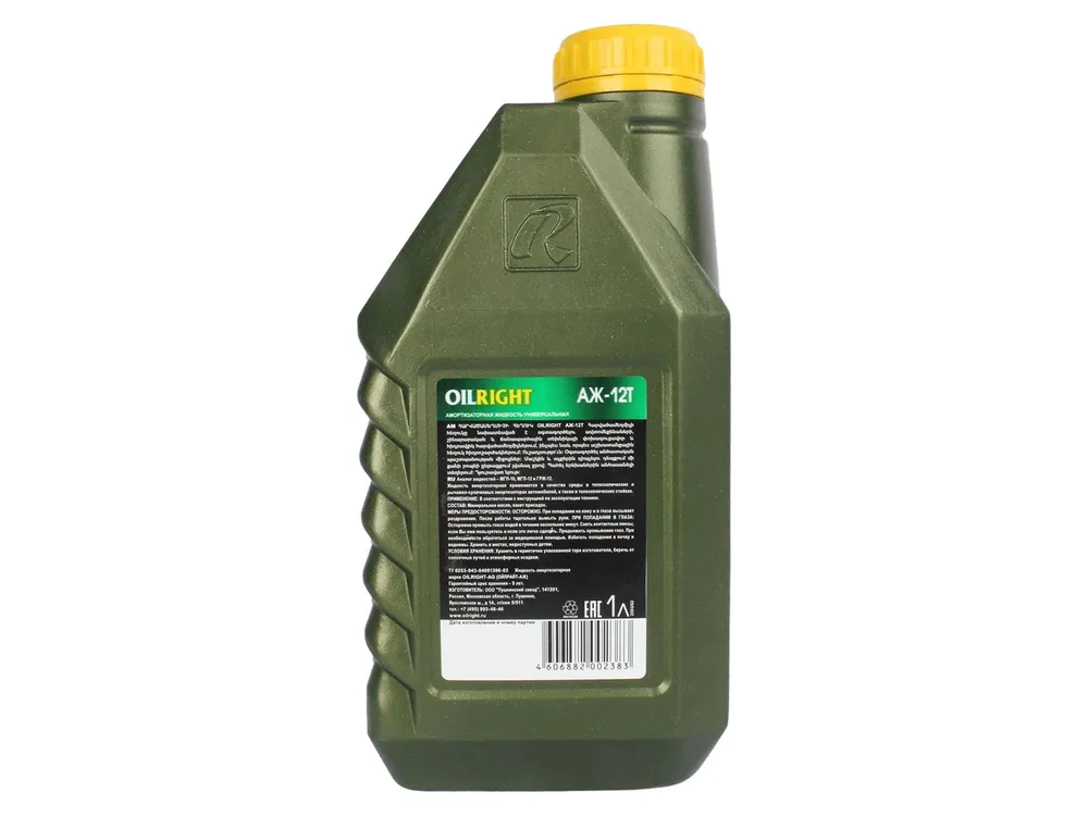 Жидкость OILRIGHT для амортизаторов АЖ-12Т 1л, 1 л, фото 2