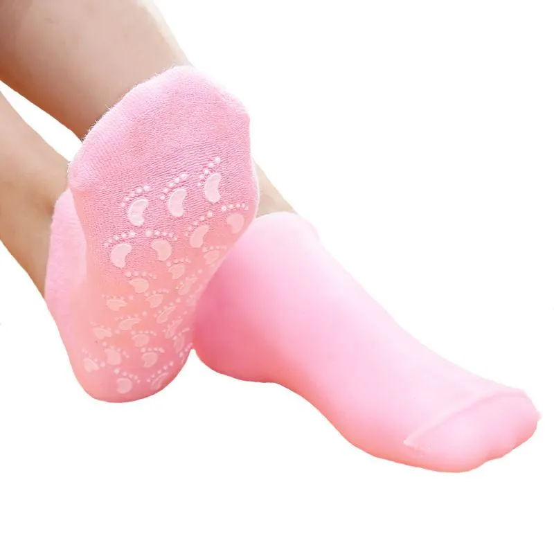Спа носки косметические увлажняющие, гелевые, многоразовые для ног Lian Beauty Accessories, вариант, фото 6