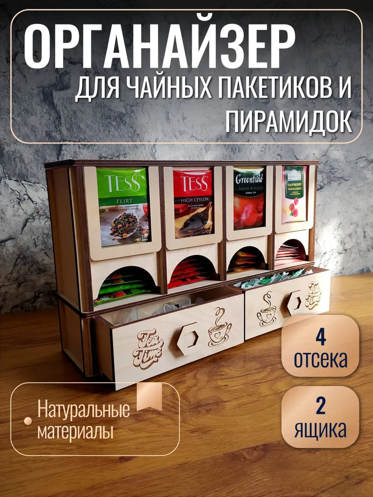 Органайзер для чайных пакетиков, вариант