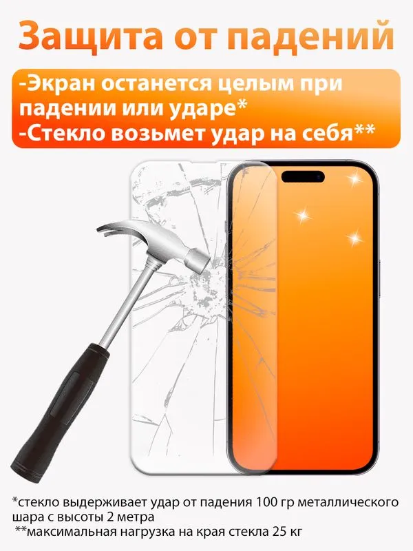 Стекло на Айфон 16 Про, безрамочное защитное бронестекло/ indAccess, вариант, фото 3