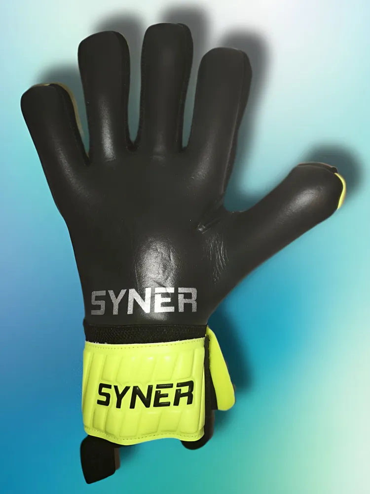 Перчатки детские профессиональные SYNER lime-black #7, вариант, фото 5