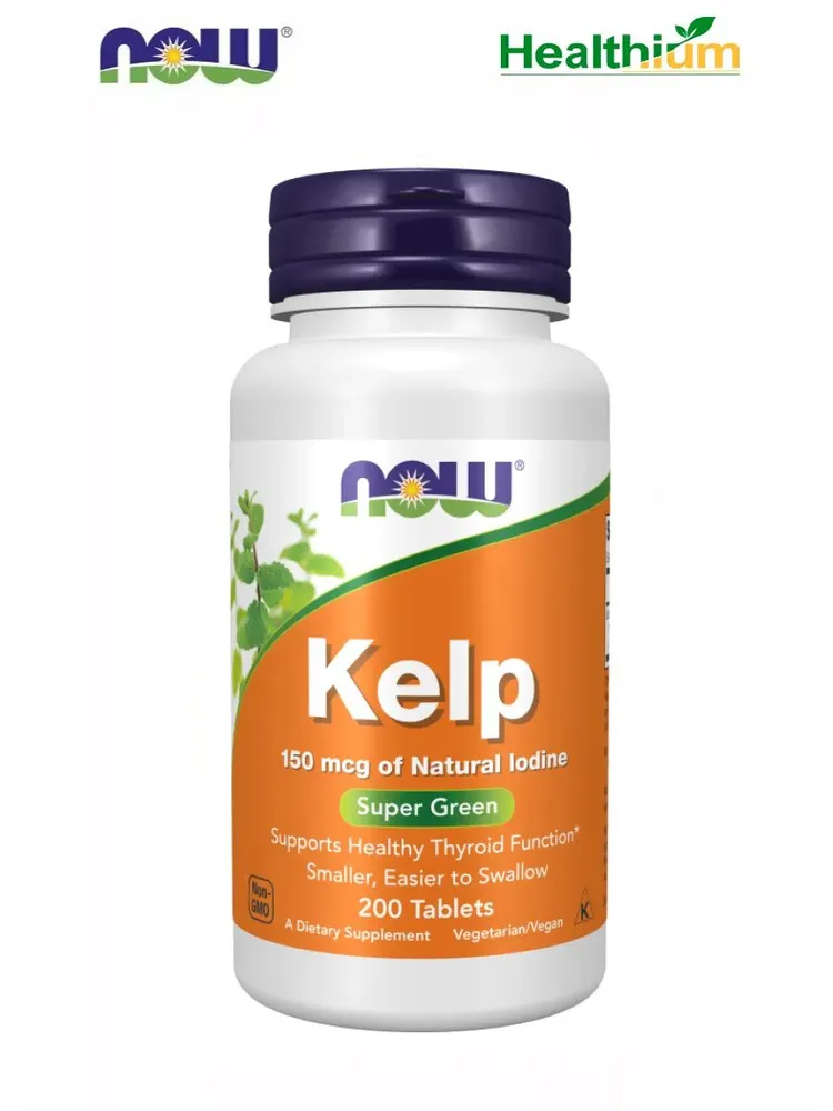 NOW Kelp 150мкг 200 таблеток (йод из бурых водорослей) биологически активная добавка к пище нау келп 150 мкг, вариант