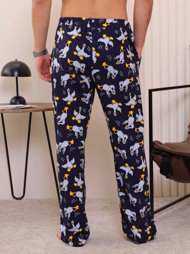 Брюки прямые Germes textile - Хлопок с Крутым Принтом, 1 шт, 1 шт, фото 3