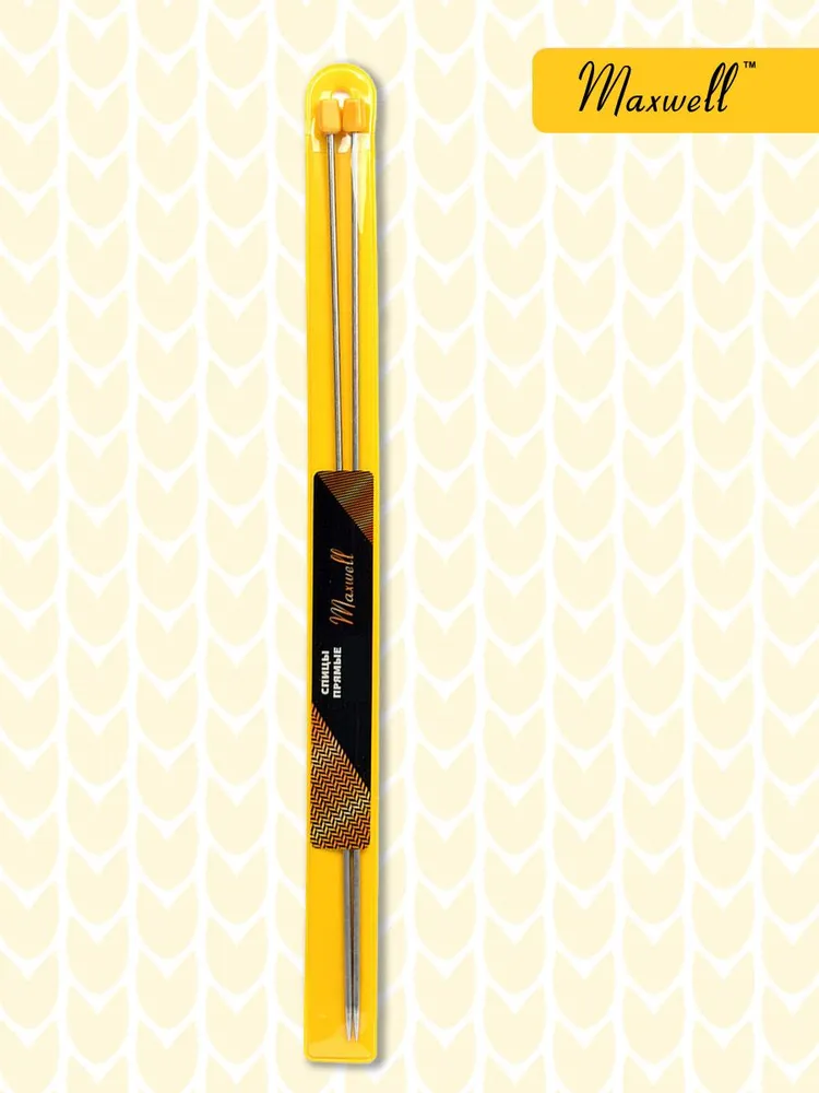 Спицы для вязания прямые 3,5 мм 35 см (2 шт) Maxwell Gold, 3,0 мм, фото 3