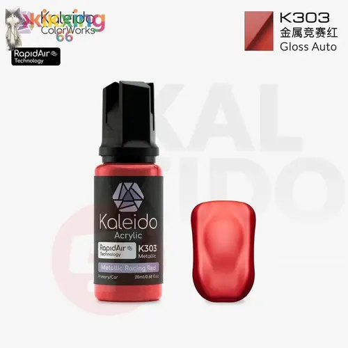 Краски акриловые для моделирования серии Kaleido Auto K303 Металлический гоночный красный (перламутр/металлик) (20 мл)