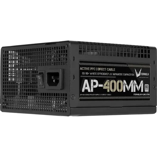 Блок питания Formula ATX 400W AP-400ММ 80 PLUS (20+4pin) APFC 120mm fan 6xSATA RTL