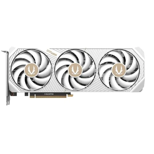 ZOTAC Видеокарта Видеокарта Zotac PCI-E 4.0 RTX 5070 AMP WHITE ED NVIDIA GeForce RTX 5070 12Gb 192bit GDDR7 2587/28000 HDMIx1 DPx3 HDCP Ret 12 ГБ (ZT-B50700FQ-10P)
