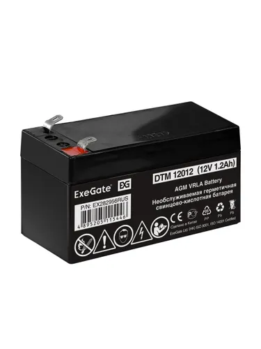 ExeGate EX282956RUS Батарея DTM 12012 (12V 1.2Ah), клеммы F1