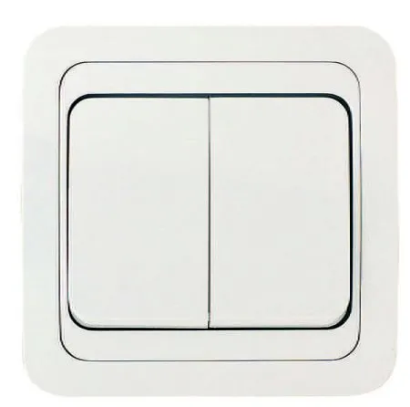 Makel Мимоза Бел.-Бел. Выкл. 2-кл. IP20 СП 12003