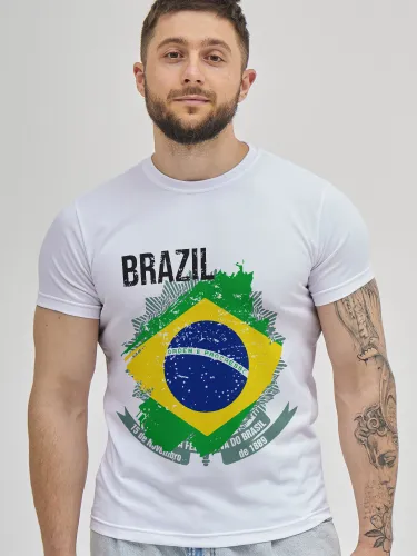 Футболка Мужская футболка с принтом флага