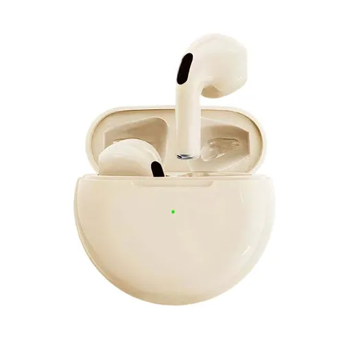 Наушники беспроводные, Bluetooth, USB Type-C, кремовый
