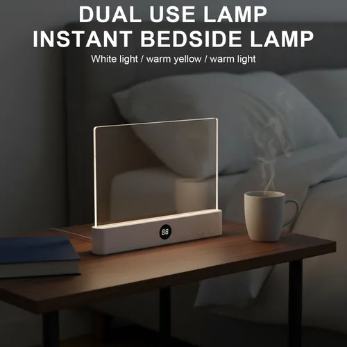 Светодиодный светильник для книги, прозрачный ночник для чтения, 3 цвета, затемняющая лампа-закладка