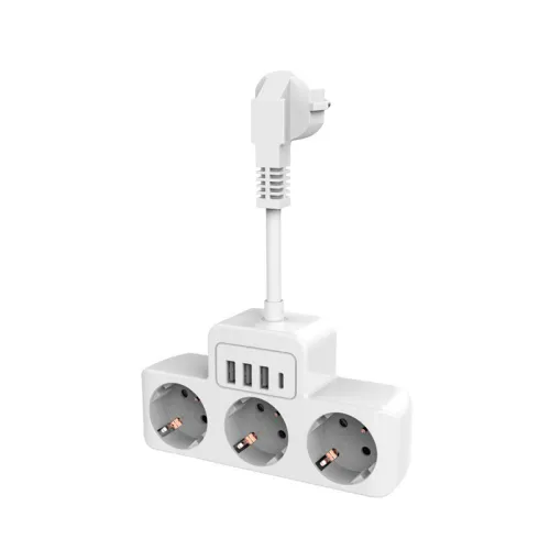 Сетевой фильтр с 3 розетками и 2 портами USB