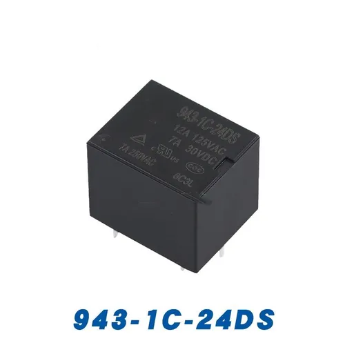 Реле электромагнитное 943-1C-24DS, 5-контактное, 1 переключающий контакт, 24 В постоянного тока