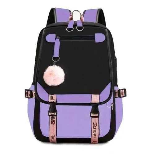 рюкзак унисекс с отделением для ноутбука 13 дюймов, фиолетовый