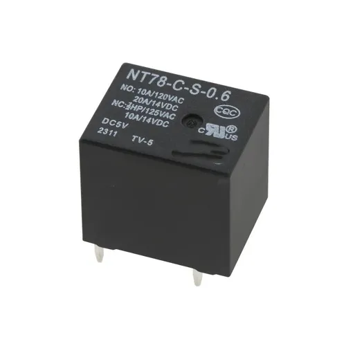 Реле электромеханическое NT78-C-S-0.6-DC5V 5 выводов 20А, герметичное, для автоэлектроники и промышл