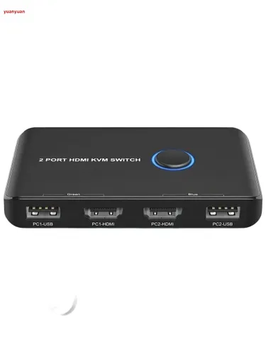 KVM переключатель сплиттер на 2 ПК USB + HDMI