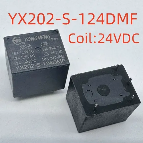 3 штуки Электромеханическое реле YX202-S-124DMF 24VDC 4 контакта 10А AC