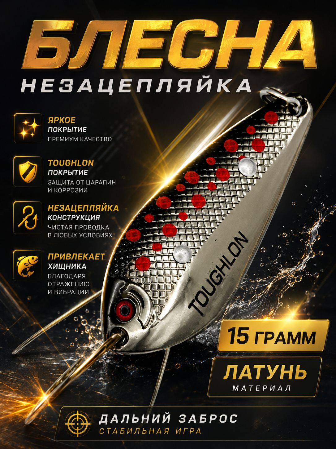 серебристый;красный • 15 • 8