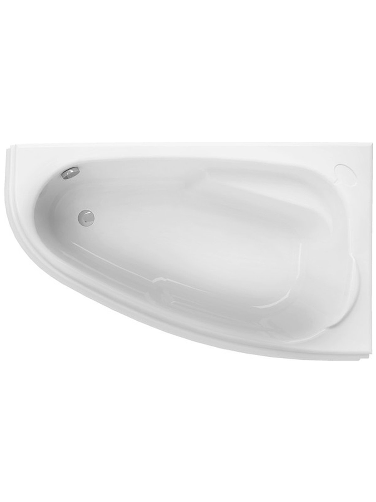 Cersanit Ванна асимметричная JOANNA 140x90 правая ультра белый — купить в Алматы
