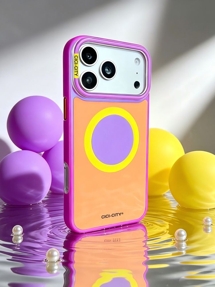 智能手机壳 用于 Apple iPhone 17 Pro Max, 热塑性聚氨酯, 紫色