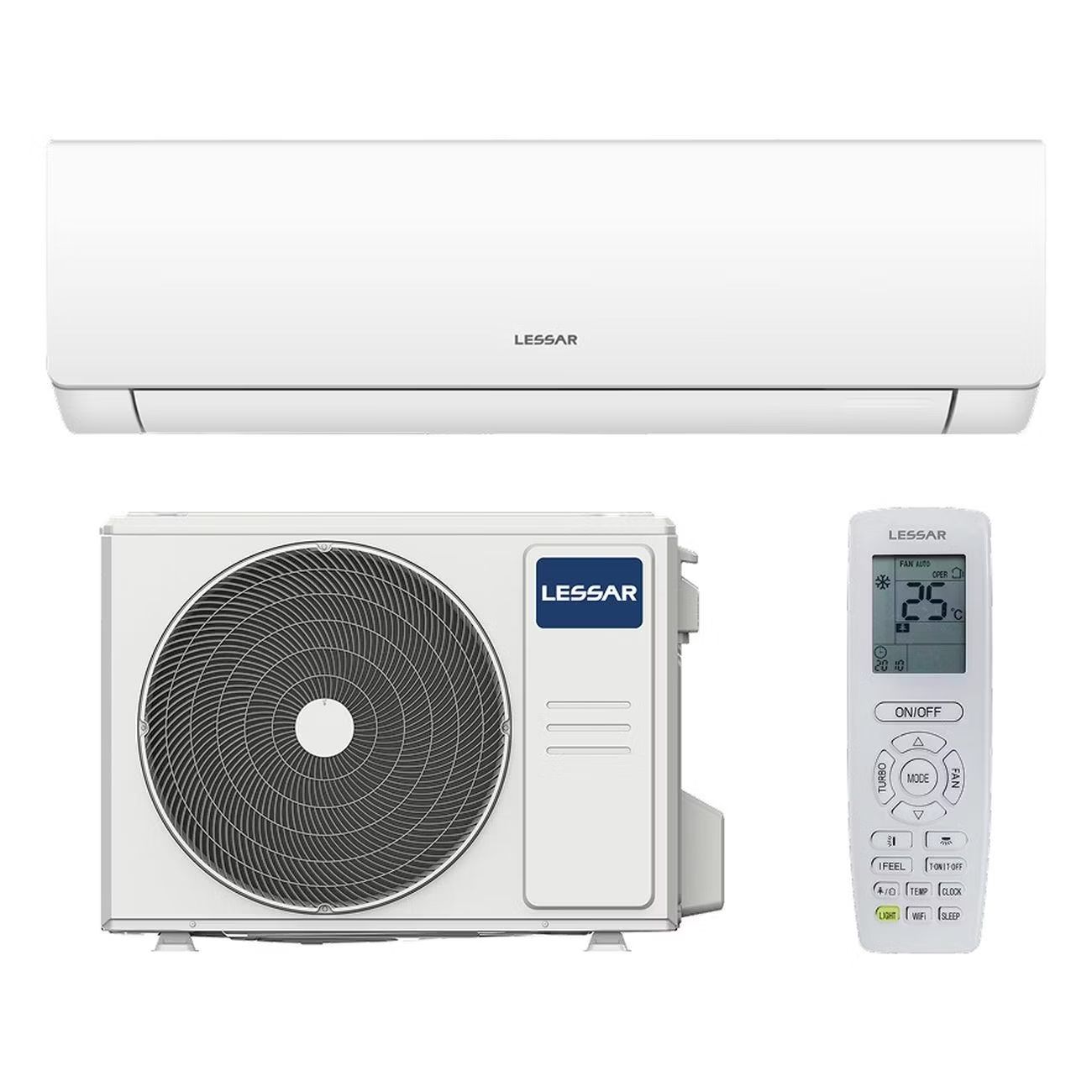 Сплит-система LESSAR Enigma II DC inverter LS-HE12KDE2A/LU-HE12KDE2A, до 32м, завод GREE, ионизатор, WI-FI, 3D поток, 7 скоростей, от 23 дБ, IFEEL, самоочистка, гарантия 4 г