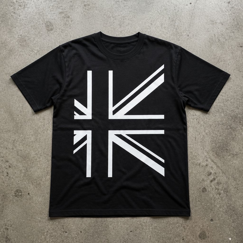 Футболка винтажная с флагом uk