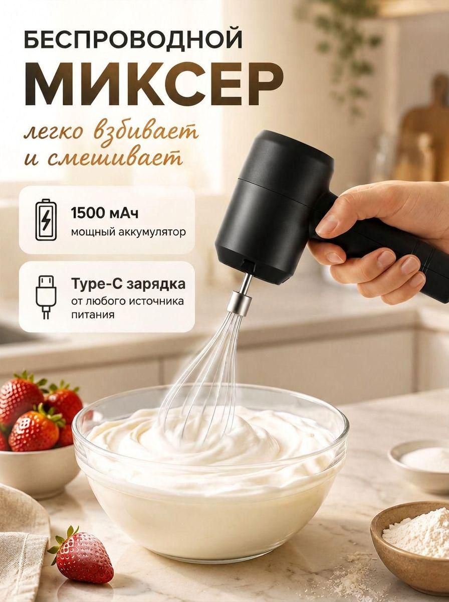 Миксер кухонный электрический, венчик электрический