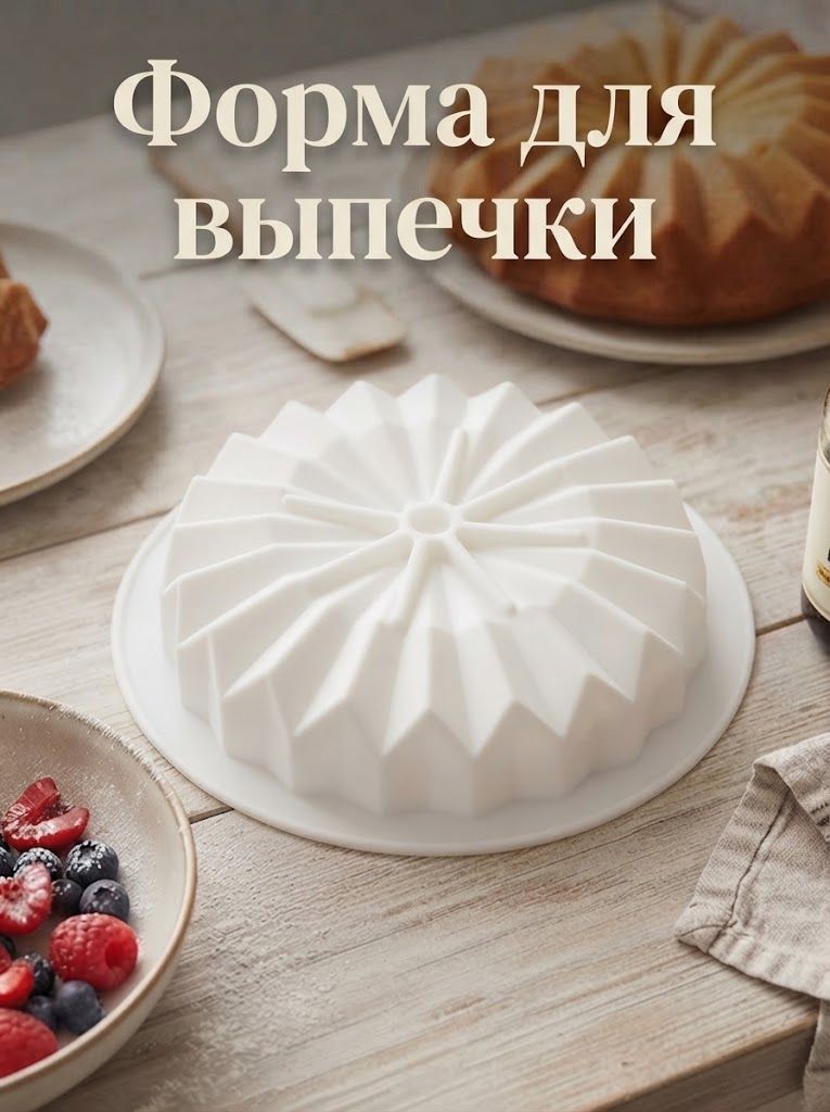 Форма силиконовая для выпечки и муссовых десертов, Доляна "Оригами", размер 18,5х18,5 см