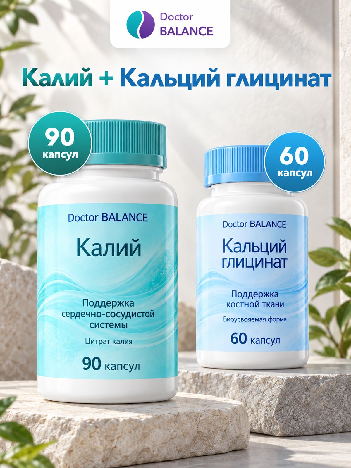 Набор Doctor Balance: Пробиотик-комплекс для пищеварения 30 + Фэтбернер Найт 60
