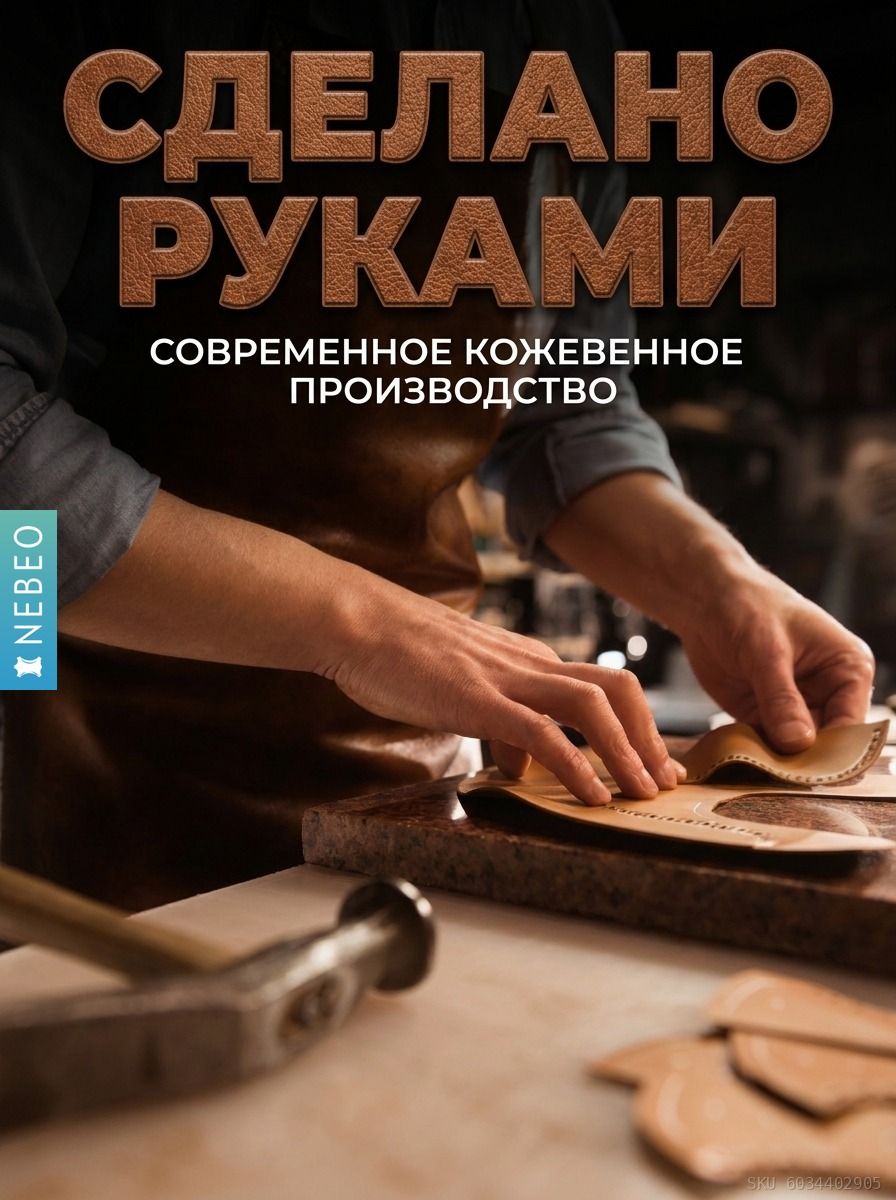 Шлевка (тренчик) для ремня 45 мм из натуральной кожи, комплект 3 шт, черный — фото 8