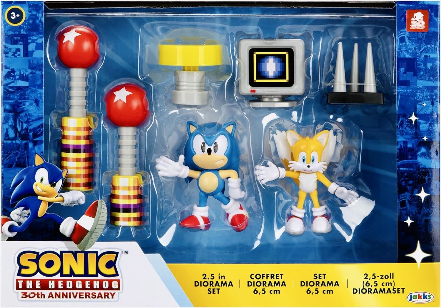 Соник Sonic The Hedgehog Sonic The Hedgehog 2,5-дюймовый игровой набор диорамы с фигурками и аксессуарам в комплекте, коллекционный