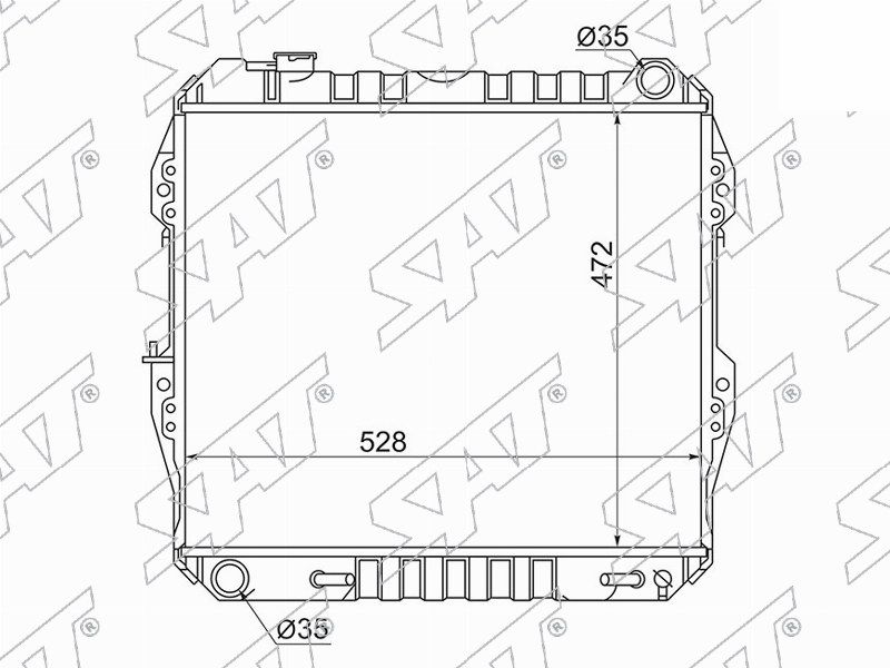 Радиатор Toyota 4Runner 89-95 / Hilux Surf 89-95