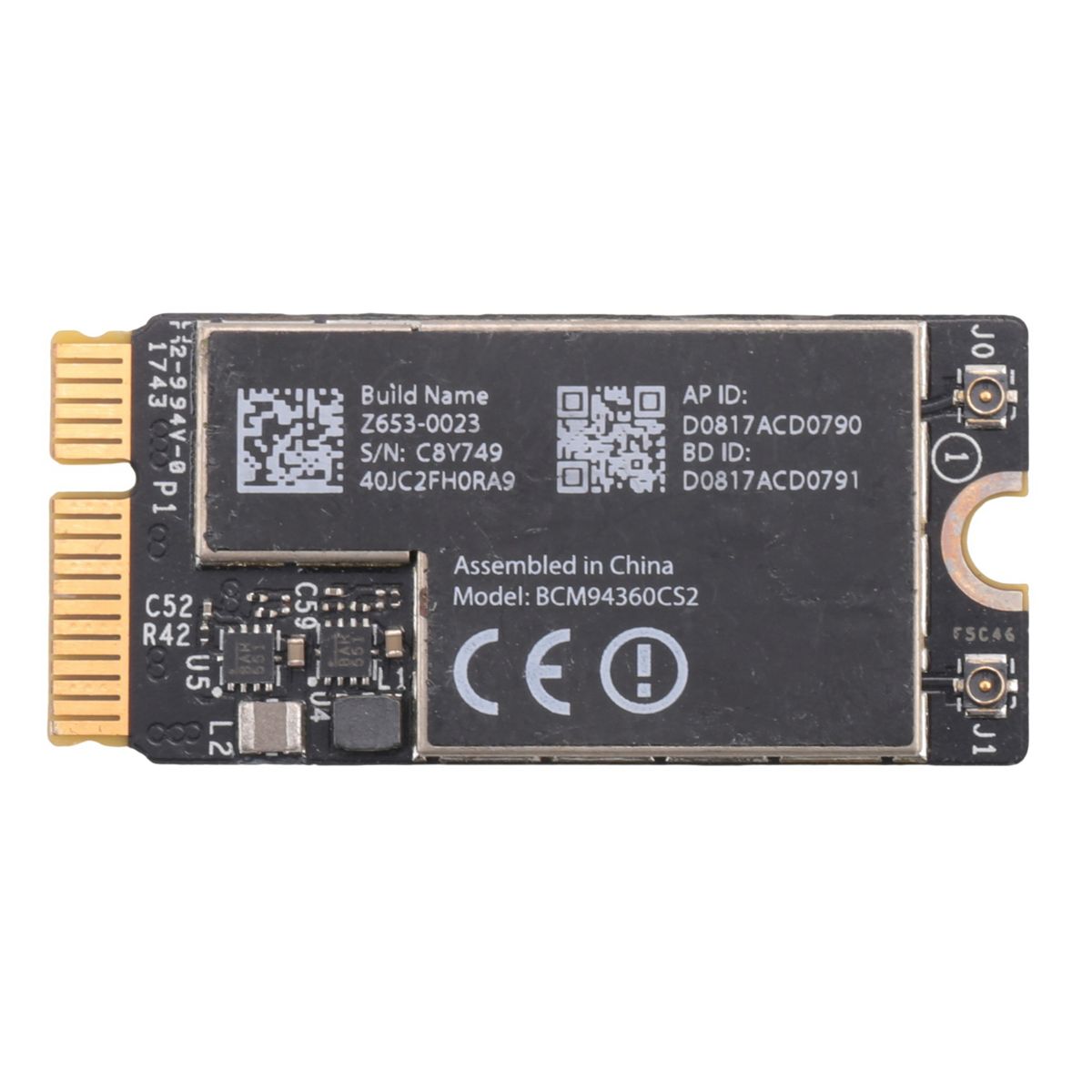 BCM94360CS2БеспроводнаякартаWi-FiBluetooth4.0802.11AcХакинтошMacOSдляA