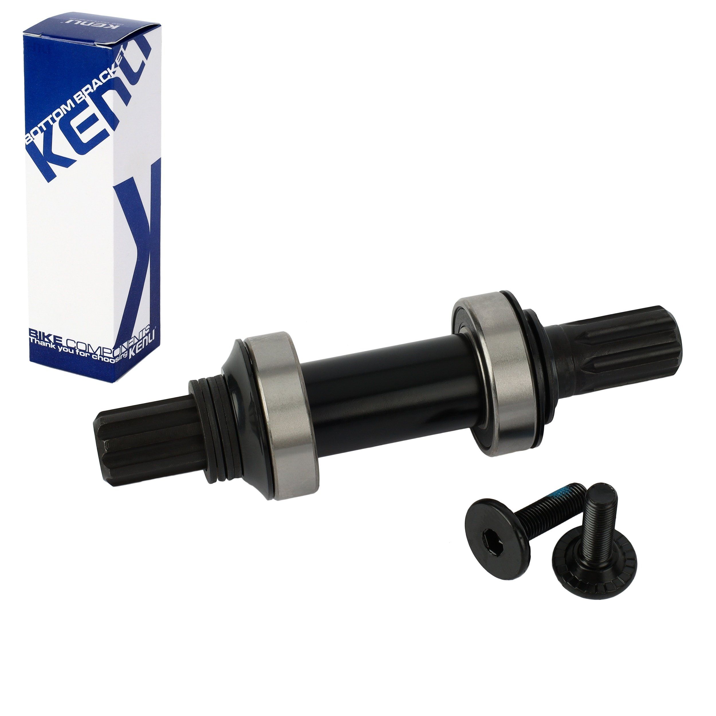 Каретка BMX KENLI KL-06DX, 41,28 мм, ось 19 мм/8 зубьев, промподшипники
