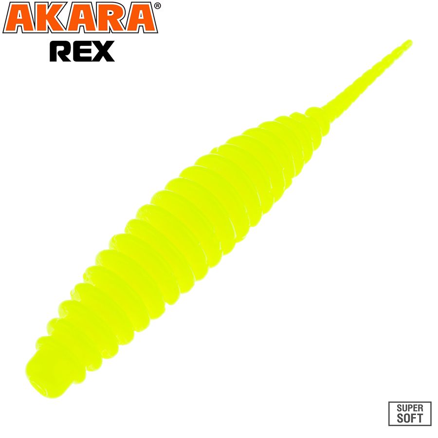 Твистер akara rex 2,5 04Y (8 шт.), RX2/5-04Y-F8, (набор из 1 уп.)