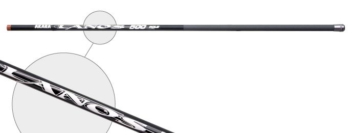 Удилище телескоп угольное д/с Lanos Pole (10-40) 6,0 м б/к