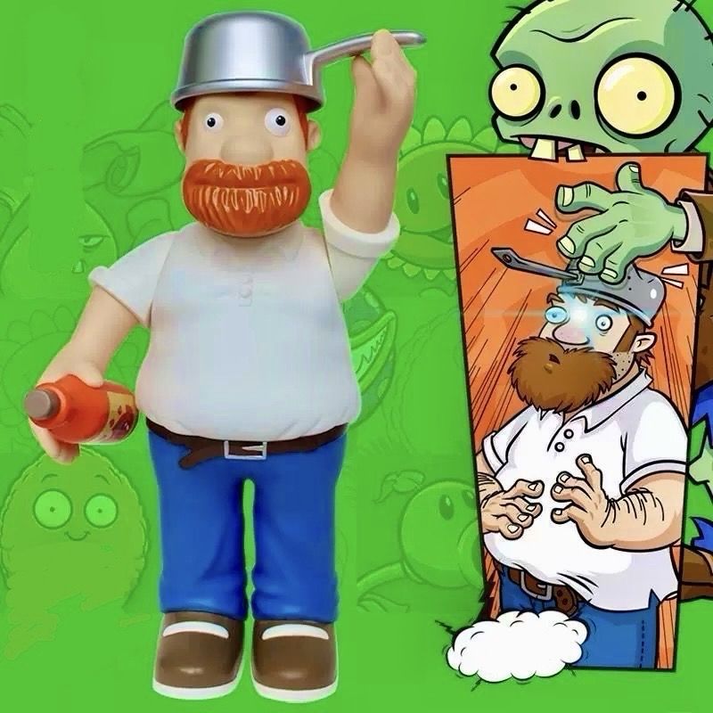 Фигурка Безумного Дейва Plants vs Zombies: Огромная фигурка 50 см со Жгучим Перчик