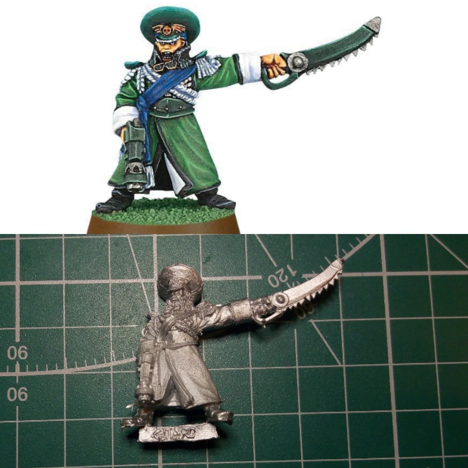 Valhallan Lieutenant 1994 Imperial Guard Warhammer миниатюра 